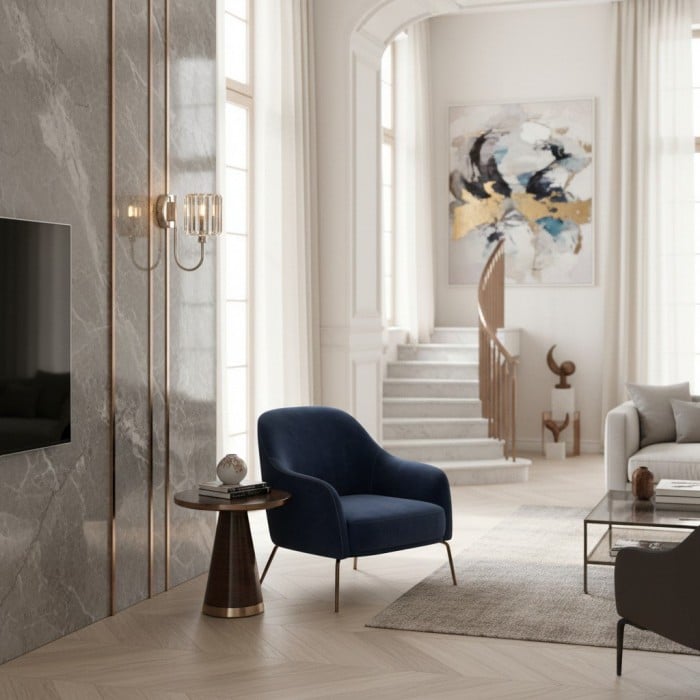 Tracian Wandleuchte mit geschliffenem Glasschirm – Zeitlose Beleuchtung für Eingangsbereiche und Wohnräume HL2039