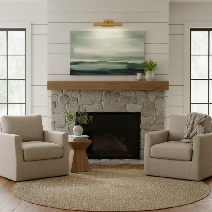 Bezprzewodowa lampa ścienna Aurix o smukłej, nowoczesnej konstrukcji – oprawa ścienna LED do galerii i przedpokoju HL2003