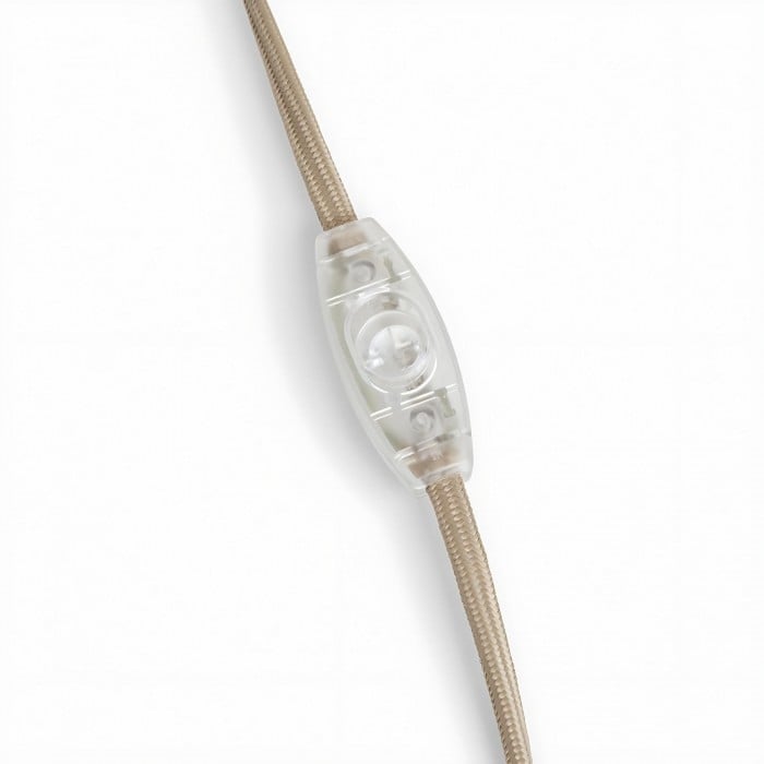 Vellaro Elegant Brass Table Lamp with Fabric Shade - Bedside Light for Contemporary Bedroom HL1877