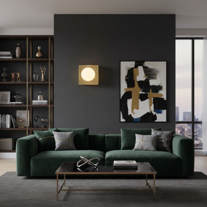 Applique murale Vellaro, design en verre et métal – Style intemporel pour l'éclairage de la cuisine et du bureau HL1880