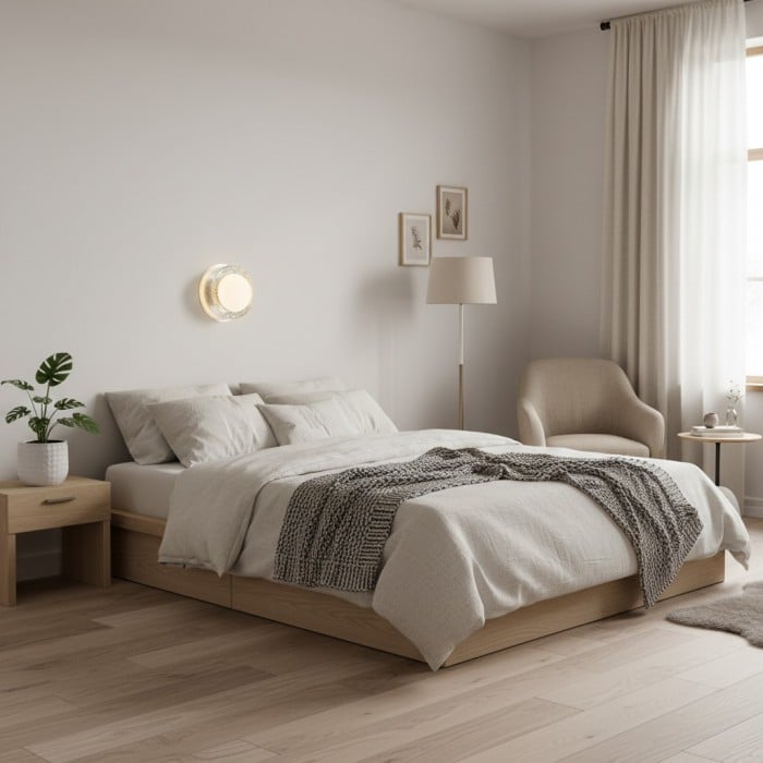 Applique murale Vellaro, design en verre et métal – Style intemporel pour l'éclairage de la cuisine et du bureau HL1880