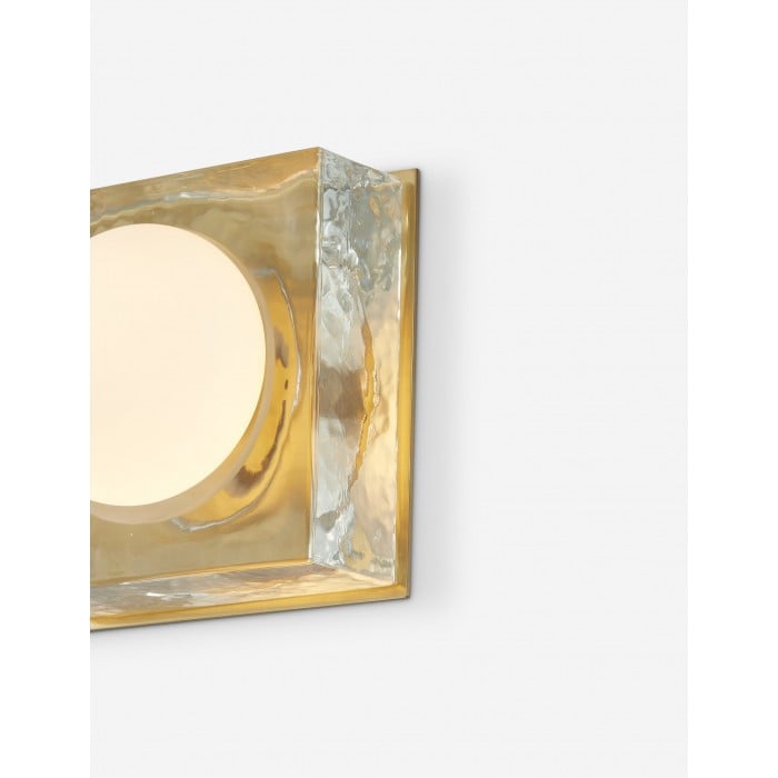 Applique murale Vellaro, design en verre et métal – Style intemporel pour l'éclairage de la cuisine et du bureau HL1880