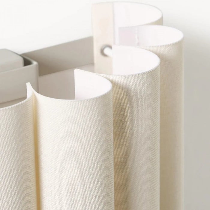 Applique da parete Velura Linen Fold - Tessuto con design plissettato morbido, illuminazione ambientale per camera da letto o