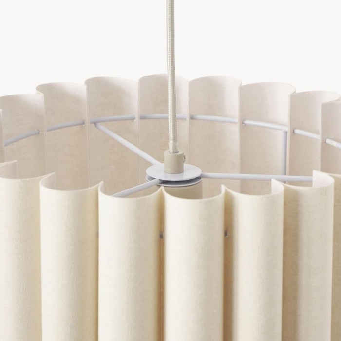 Velura hanglamp - Beige linnen kap voor eet- en woonkamer HL2270