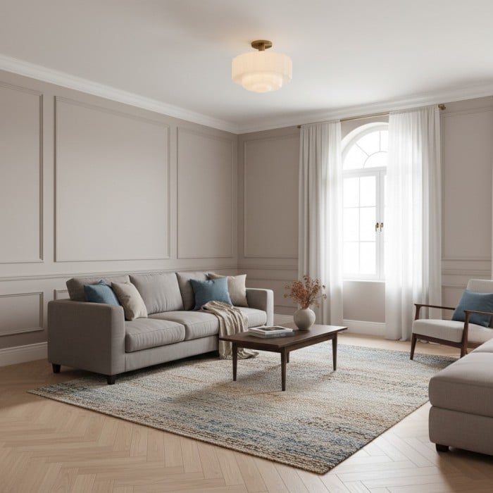 Lámpara empotrada Vexrona con pantalla de vidrio escalonado: iluminación contemporánea para dormitorios y pasillos HL1943