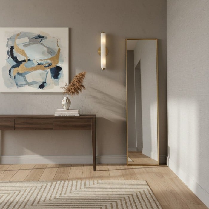 Applique da parete moderna in vetro Vilonass - Design minimalista allungato per spazi interni ed esterni HL1934