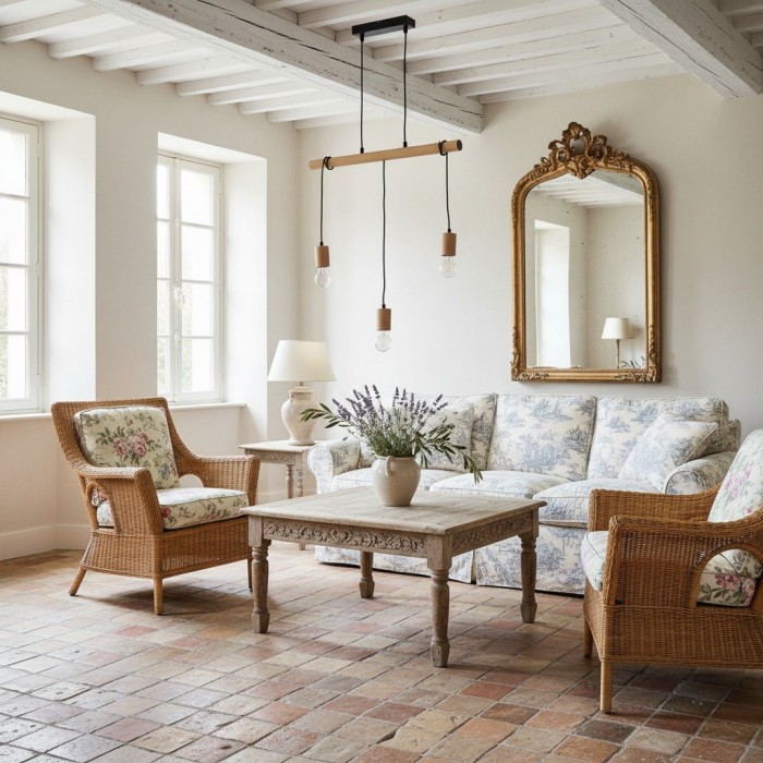 Virell Adjustable Linear Ceiling Light - 3‑Bulb Wooden and Metal Design for Kitchen Island or Office HL2064