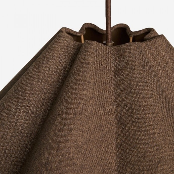 Weavara Skulpturale Pendelleuchte aus Stoff und Metall – Moderne Hängelampe für Ess- oder Wohnzimmer HL1850