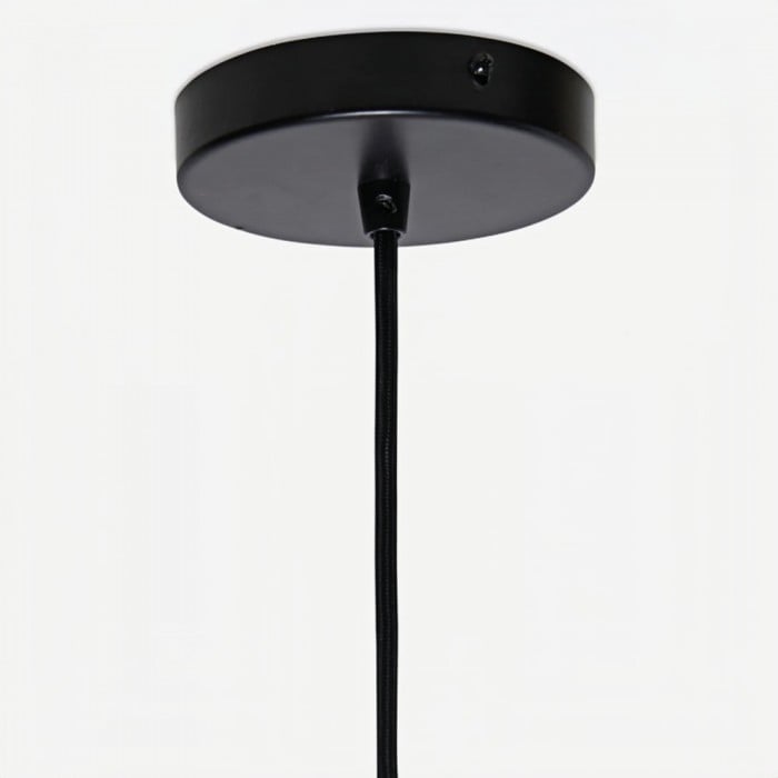 Lampada a sospensione in rattan naturale intrecciato Wickara - Lampada a sospensione boho-chic per soggiorno e sala da pranzo