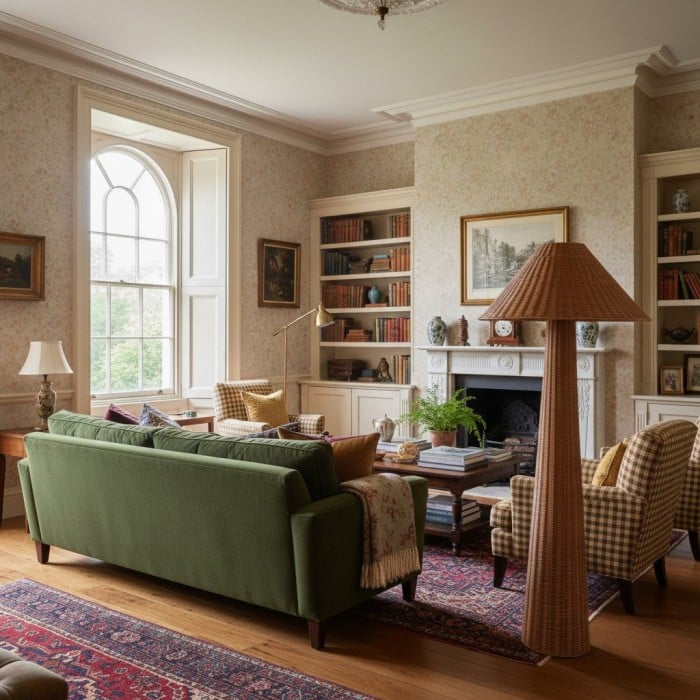 Wickara Woven Floor Lamp - Sculptural rattan design with natural rattan style, suitable for living room & bedroom HL1858