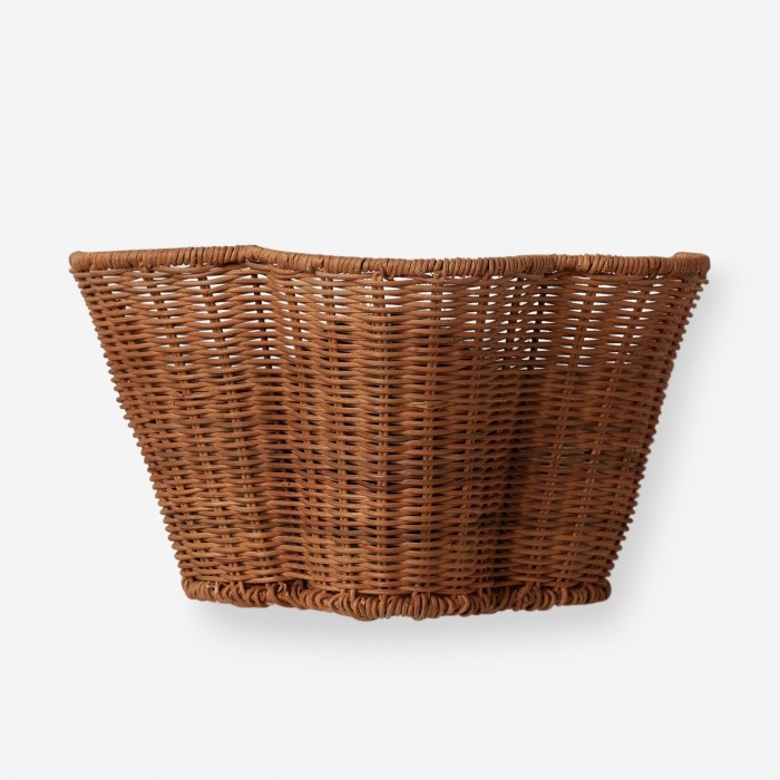 Applique murale tressée Wickara - Abat-jour festonné en forme de panier pour chambre à coucher HL1854