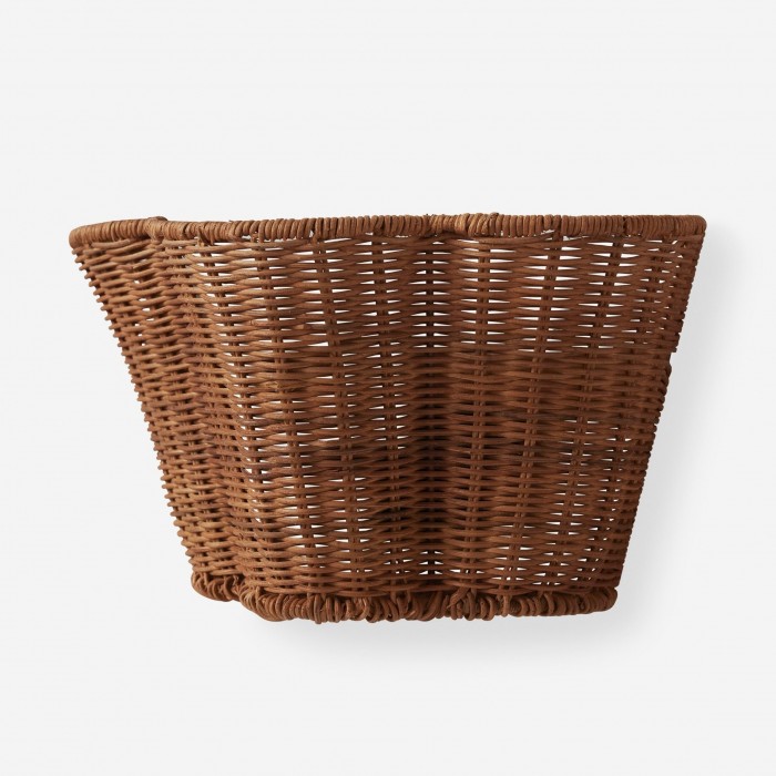 Applique murale tressée Wickara - Abat-jour festonné en forme de panier pour chambre à coucher HL1854