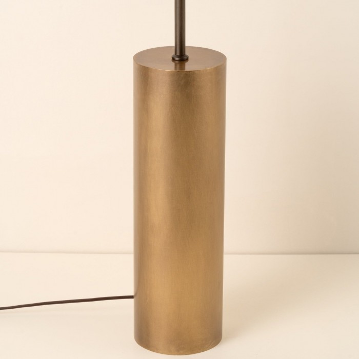 Zalen vloerlamp - Hanglamp met gelaagd linnen design en verouderd messing design voor de woonkamer HL1917