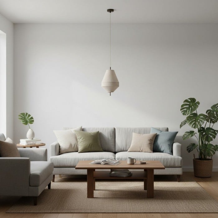 Zalen Layered Linen Pendelleuchte - Bronze Deckenleuchte für Wohn- und Esszimmer HL1916