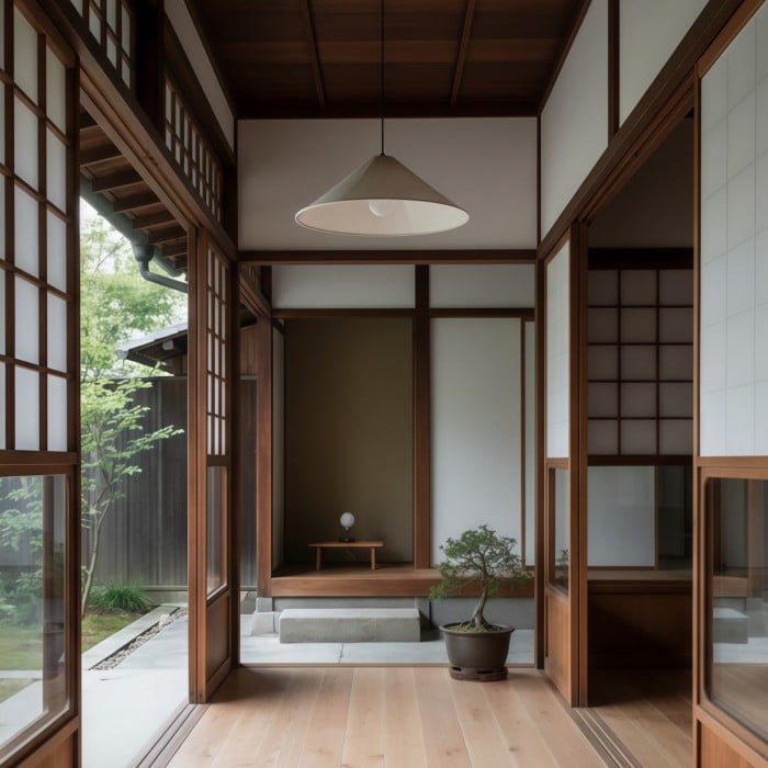 Zalen Textured Pleated Linen Pendant Lamp - Neutral Fabric Style Pendant Lamp for Bedroom & Living Room HL1913