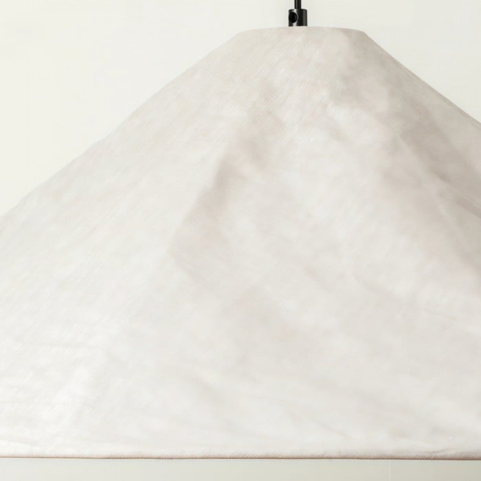 Zalen Textured Pleated Linen Pendant Lamp - Neutral Fabric Style Pendant Lamp for Bedroom & Living Room HL1913