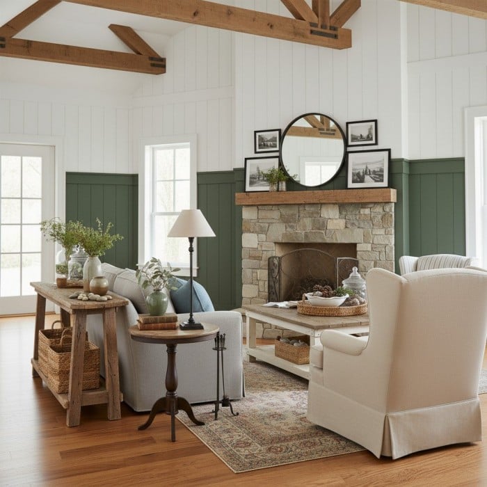 Lampa stołowa Zevatik z wąską nóżką i lnianym abażurem do oświetlenia nocnego HL2198