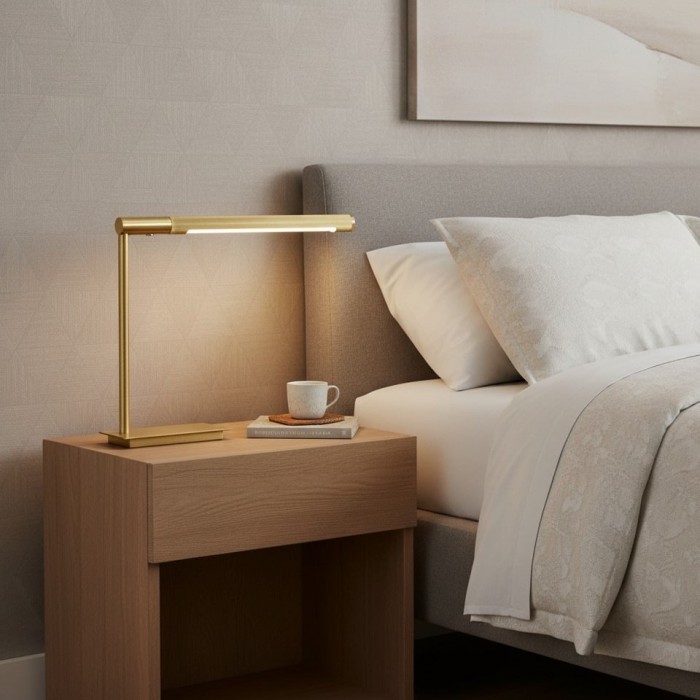 Lampa stołowa Zorv Task Table – ponadczasowa metalowa lampa stołowa z włącznikiem dotykowym do gabinetu lub salonu HL1935