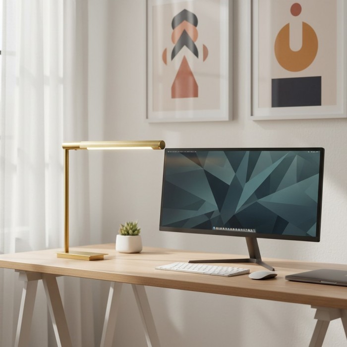 Lampa stołowa Zorv Task Table – ponadczasowa metalowa lampa stołowa z włącznikiem dotykowym do gabinetu lub salonu HL1935