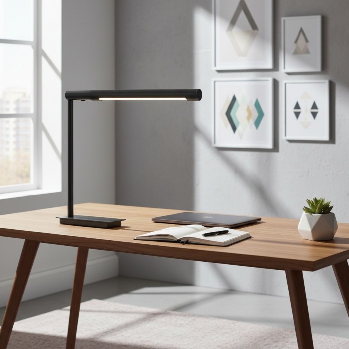 Lampa stołowa Zorv Task Table – ponadczasowa metalowa lampa stołowa z włącznikiem dotykowym do gabinetu lub salonu HL1935