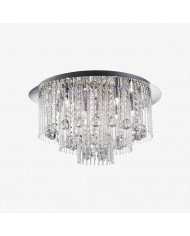 Aeris Elionis LED-plafondlamp met rimpelpatroon - Minimalistische plafondlamp van ijzer en acryl voor de woonkamer HL1999