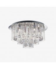 Aeris Elionis Ripple Pattern LED Ceiling Light - Minimalist Iron & Acrylic Flush Mount for Living Room HL1999