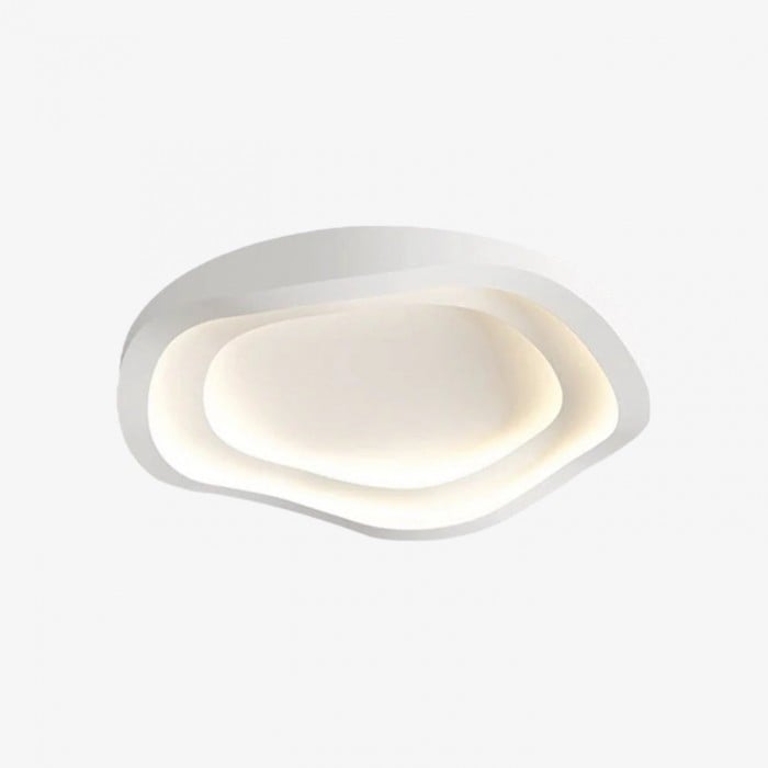 Aeris Elionis Ripple Pattern LED Ceiling Light - Minimalist Iron & Acrylic Flush Mount for Living Room HL1999