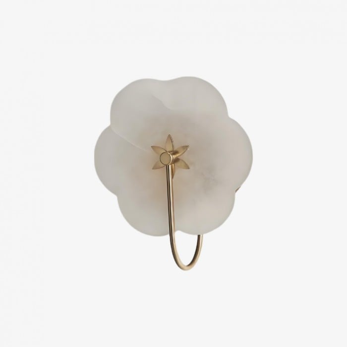 Albi Albasten Wandlamp - Uitgesneden bloemmotieven, geschikt voor woonkamers of slaapkamers HL1907