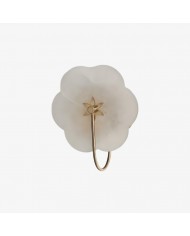 Applique murale Liorin Fretwork - Applique moderne en métal incurvé et abat-jour en tissu pour couloir ou chambre HL2192