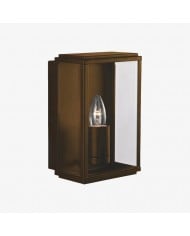 Applique murale de salle de bain Lirra en métal avec abat-jour en verre - Applique murale résistante à l'humidité HL2254