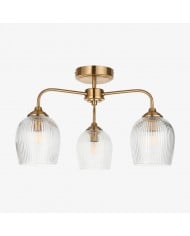 Brazara Hanglamp met Glazen Koepel - Klassiek ontwerp met Metalen Rand voor Keuken en Eetkamer HL2110