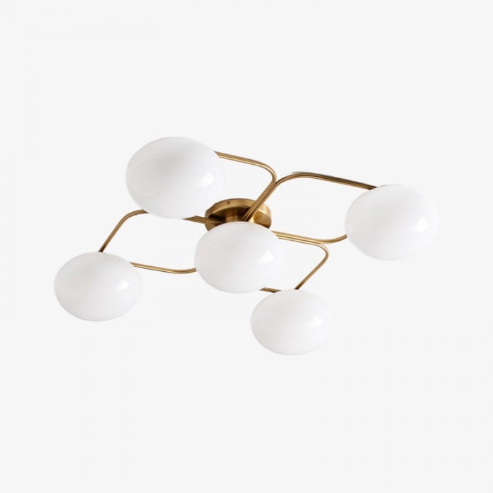 Brimush Modern Multi-Globe Flush Mount Lamp with Soft Diffused Light for Entryway or Living Room HL1944