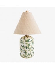 Ceruna Cone Shaded Table Lamp - Elegant Fabric for Living Room and Entryway HL1899