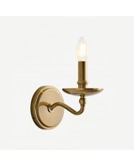 Applique murale Clarione Art Déco avec abat-jour en verre transparent - Design moderne en métal pour couloirs HL2112