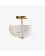 Lumarys hanglamp / plafondlamp - Botanisch geïnspireerde linnen kap voor eetkamer of woonkamer HL1879