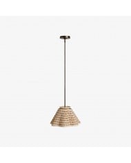 Florevian Tiered Shade Pendant Light with Woven Textured Design for Dining Room HL1848