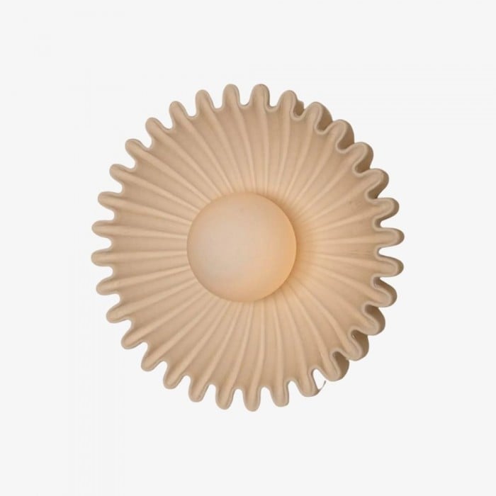 Glova Nordic Floral Ceramic Wall Light - Sculptural Accent Wall Lamp for Bedroom, Hallway, Living Room HL1930