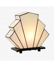 Lustrona Wembley Pleated Cordless Table Lamp Vintage - Inspired Accent Lighting for Living Room HL1846