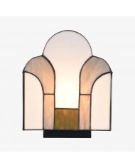 Savara Minimalist Table Lamp - Clean Glass Form with Fabric Shade for Bedrooms HL1900