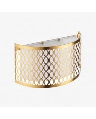 Applique murale Albi en albâtre - Motifs floraux sculptés, idéale pour le salon ou la chambre HL1907