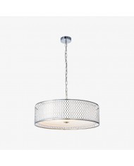 Aurelia hanglamp - Sculpturaal metalen frame met slanke kap voor eetkamer en hal HL1957