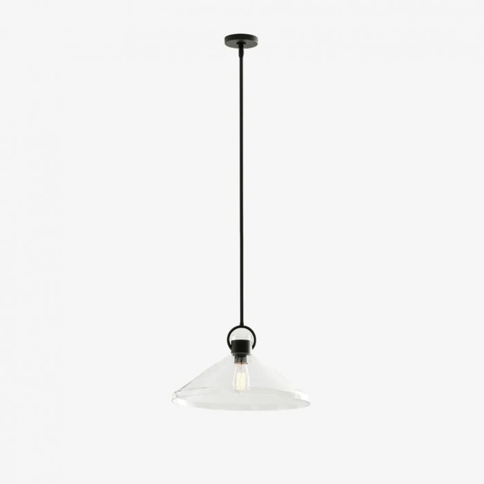 Lirra Industriële hanglamp van helder glas - Perfect voor keukeneiland en eetkamer HL1962