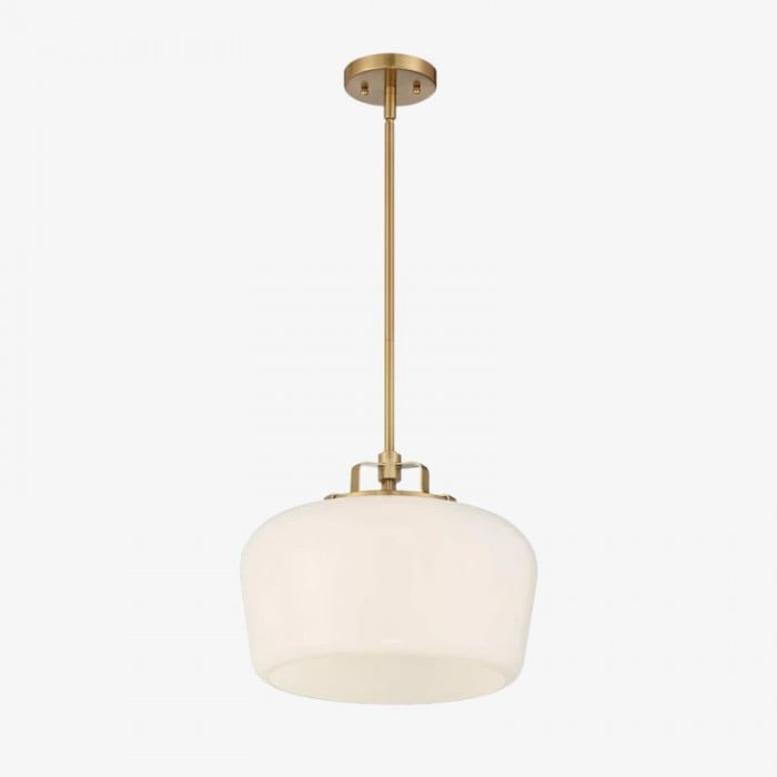 Lirra Opaalglazen Hanglamp - Moderne Verstelbare Metalen Hanglamp voor Keuken en Eetkamer HL1961