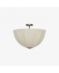 Lumifil Draped Mesh Ceiling Light - Boho Rustic Textured Shade Lamp for Living Room or Bedroom HL1954