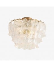 Kalo Wall Ceiling Light - Blown Glass Disc Orb Flush Mount Sconce HL2259