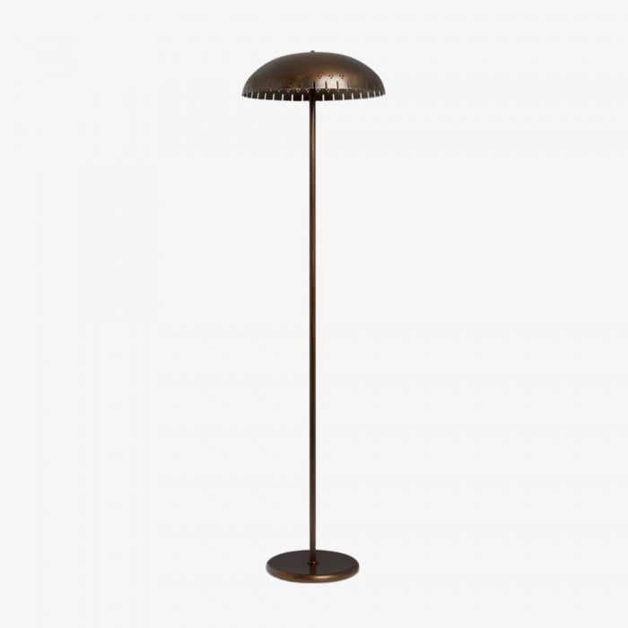 Lampadaire Lustrona en métal - Abat-jour demi-dôme moderne pour une touche d'élégance à votre intérieur HL1855