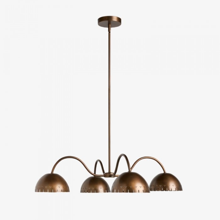 Lustrona Modern Chandelier - Artistic Metal Structure Statement Light for Living or Dining Areas HL1852