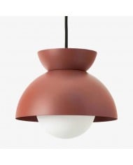 Kalo Modern Pendant Light - Sleek Metal Rod and Disc Orb Glass Design HL2260
