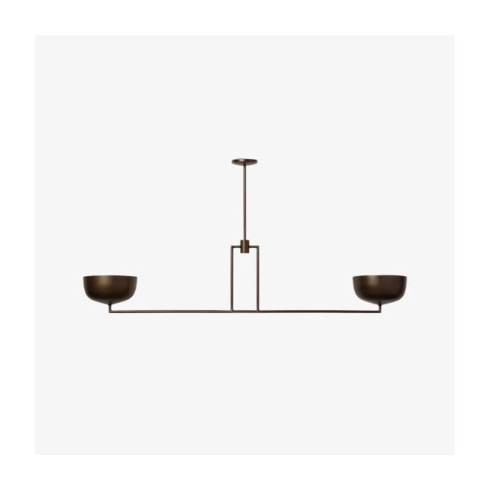 Lustrona Multi-Light Chandelier Metal Dome Shades - Streamlined Modern for Dining Room HL1872