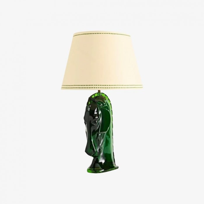 Modo Sculptural Horse Head Table Lamp in Resin - Decorative Table Light for Home Office HL1897